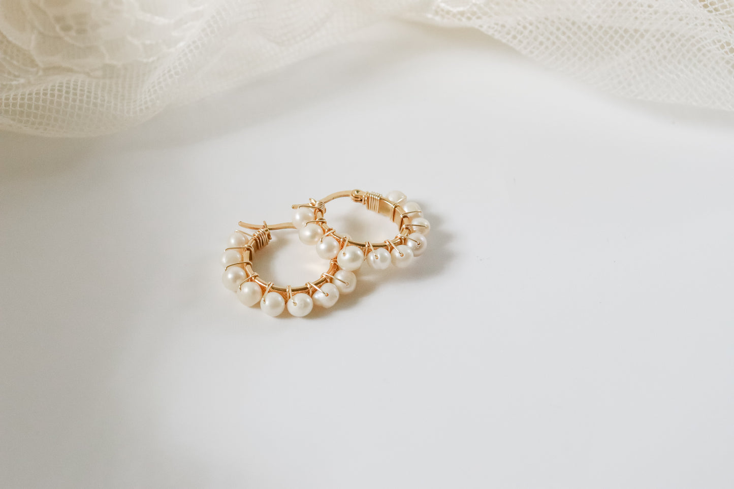 Pearl Small Hoops