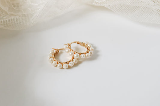 Pearl Small Hoops