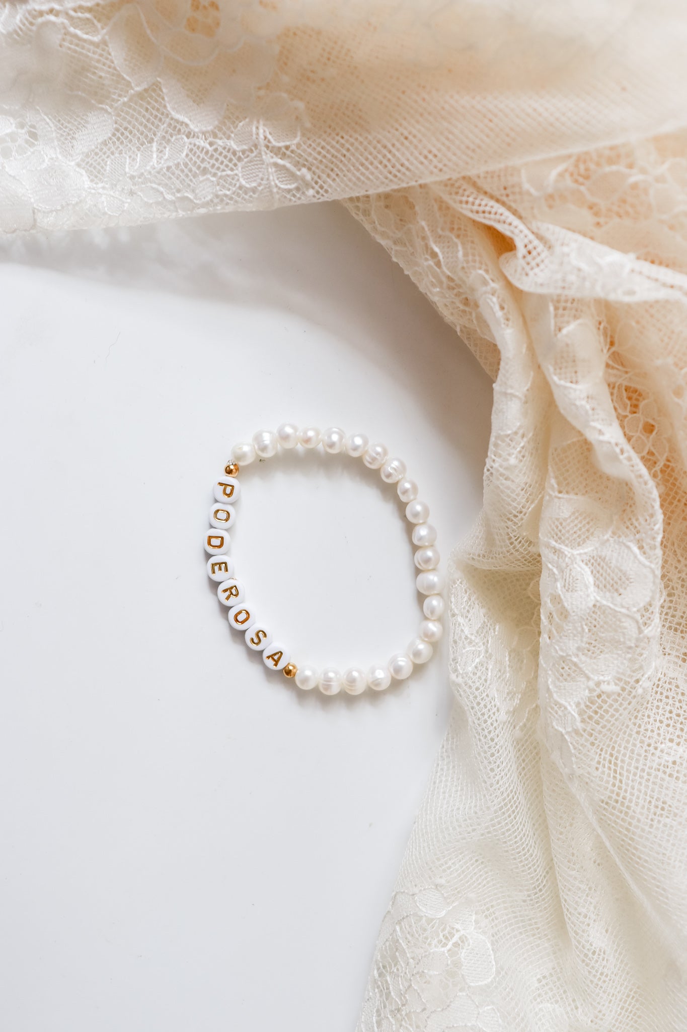 Pearl Letter Bracelet