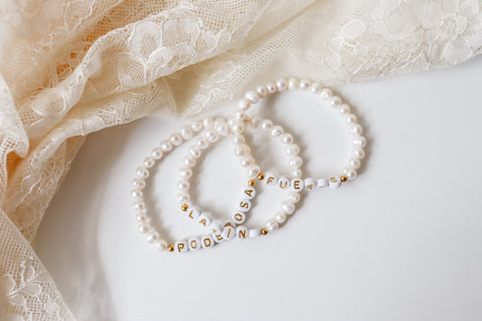 Pearl Letter Bracelet